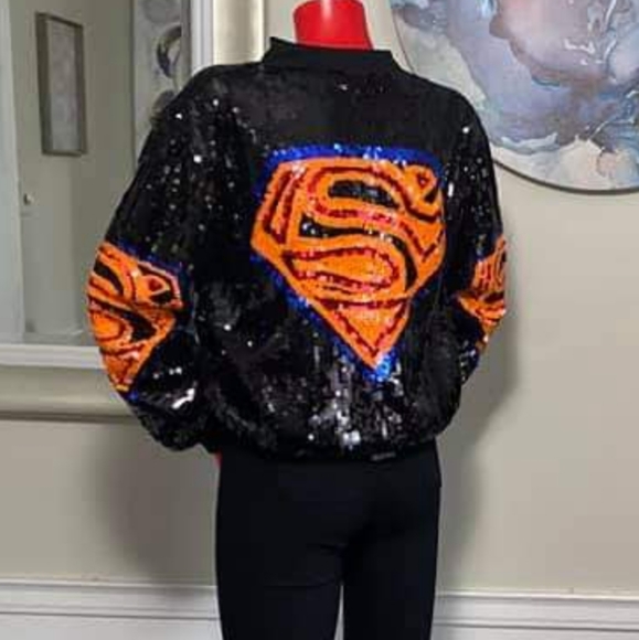 imported Jackets & Blazers - 🔥women super hero sequin jacket/NWOT